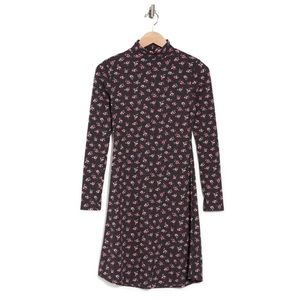 Velvet Torch Black and Pink Floral Dress